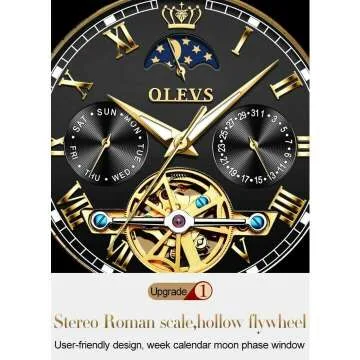 OLEVS Couple Pair Watches for Men & Women - Gift Set
