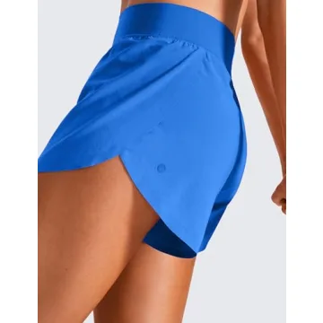 CRZ YOGA High Waisted Running Shorts for Women