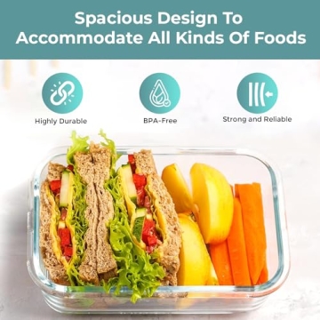 Razab 35 Piece Glass Food Storage Set - Airtight Containers