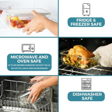 Razab 35 Piece Glass Food Storage Set - Airtight Containers