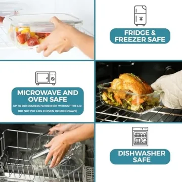 Razab 35 Piece Glass Food Storage Set - Airtight Containers