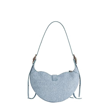 JW PEI Tessa Vegan Leather Shoulder Bag Denim Blue