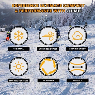 CUIMEI Fleece Neck Warmer Gaiter for Winter Adventures