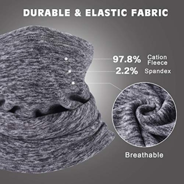 CUIMEI Fleece Neck Warmer Gaiter for Winter Adventures