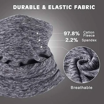 CUIMEI Fleece Neck Warmer Gaiter for Winter Adventures