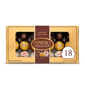 Ferrero Collection Premium Assorted Gourmet Chocolates - 6.8 oz, 18 Count