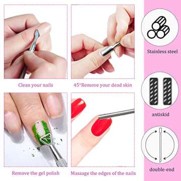 Cosywell Nail Soaking Bowl Set for Easy Gel Removal