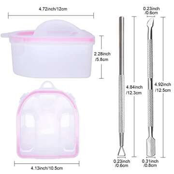 Cosywell Nail Soaking Bowl Set for Easy Gel Removal