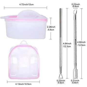 Cosywell Nail Soaking Bowl Set for Easy Gel Removal