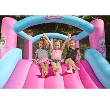L.O.L. Surprise Jump 'n Slide Inflatable Bounce House with Blower