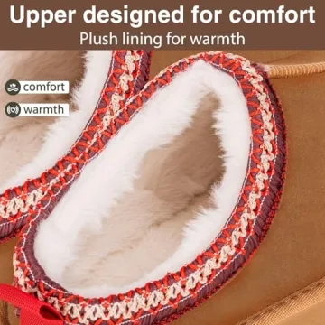 Winter Cozy Women's Platform Boots - Furry Slippers