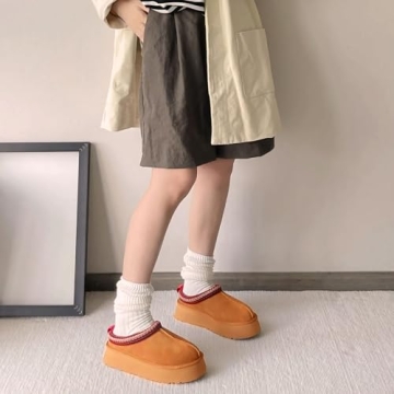 Winter Cozy Women's Platform Boots - Furry Slippers