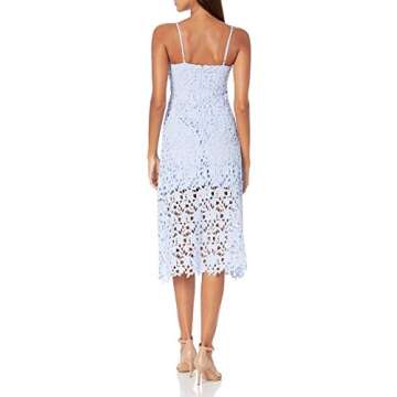 ASTR Women’s Lace Midi Dress in Periwinkle - Elegant Style
