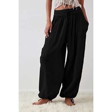 Xiaoxuemeng Women's High Waisted Cargo Pants for Summer Style