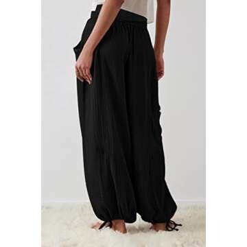 Xiaoxuemeng Women's High Waisted Cargo Pants for Summer Style