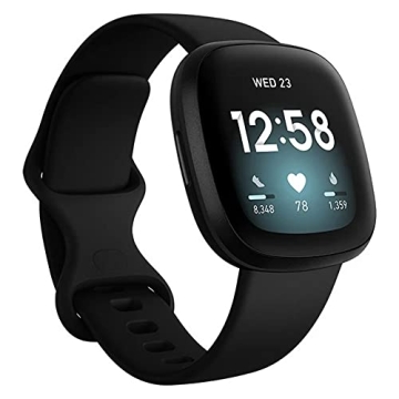 Fitbit Versa 3 Health & Fitness Smartwatch with GPS, 24/7 Heart Rate, Alexa Built-in, 6+ Days Batter...