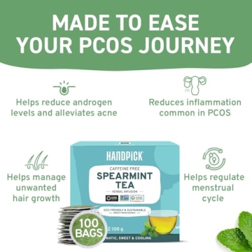 HANDPICK Spearmint Tea Bags - 100 Herbal Tea Bags