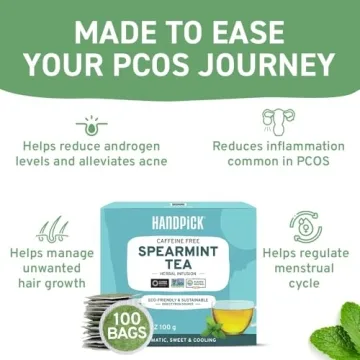 HANDPICK Spearmint Tea Bags - 100 Herbal Tea Bags