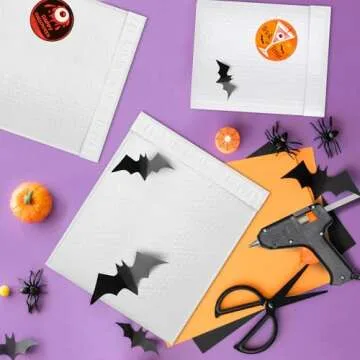 ABC PACK & SUPPLY Poly Bubble Mailers, 7 x 11 Inch. Pack of 25 White Padded Envelopes Self Seal. Tear-Proof Gift Bubble Envelopes. Waterproof Packaging for Small Business. Cushioning Book Mailers