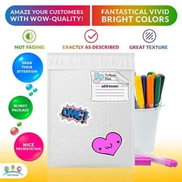 ABC PACK & SUPPLY Poly Bubble Mailers, 7 x 11 Inch. Pack of 25 White Padded Envelopes Self Seal. Tear-Proof Gift Bubble Envelopes. Waterproof Packaging for Small Business. Cushioning Book Mailers