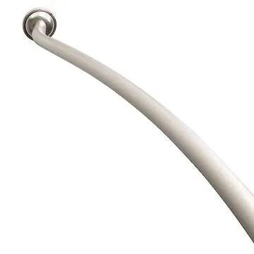 Bath Bliss Curved Shower Rod for Spacious Showers