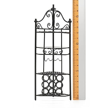 Odoria Miniature Wine Rack for Dollhouses Unique Decor