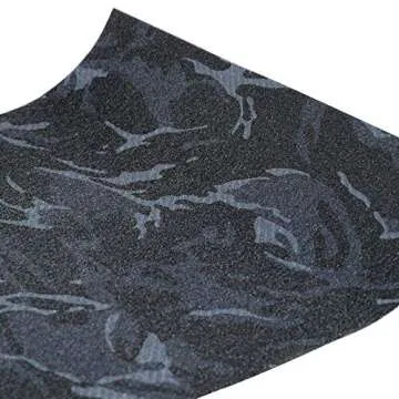 COSOOS Skateboard Grip Tape Sheet, 45.2x10.6in, Bubble Free, Waterproof, Scooter, Longboard Griptape, Grippy Sandpaper for Skateboard, Long Board, Stairs, Wheelchair, Step, Deck(115x27cm)