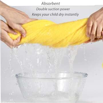 IFaryMes Hooded Bath Towel for Kids - Ultra Absorbent & Soft