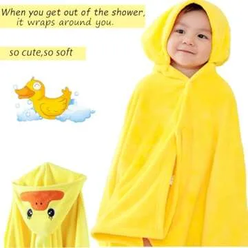IFaryMes Hooded Bath Towel for Kids - Ultra Absorbent & Soft