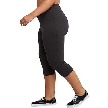 JUST MY SIZE Women's Capri Leggings for Ultimate Comfort