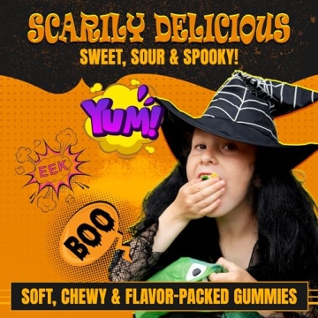 Fusion Select Halloween Eyeball Gummy Candy Mix Creepy Party Bag Favors For Trick Or Treat - Scary N...