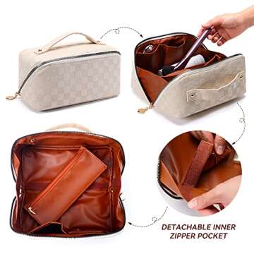 BAGCRAZY Stylish Waterproof Makeup Bag for Travel