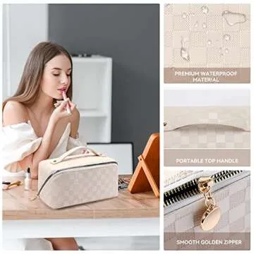 BAGCRAZY Stylish Waterproof Makeup Bag for Travel