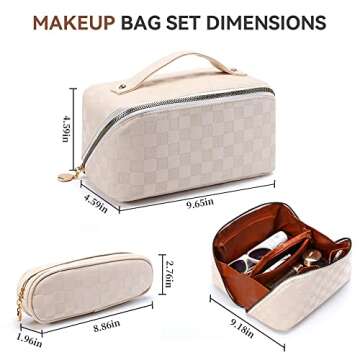 BAGCRAZY Stylish Waterproof Makeup Bag for Travel