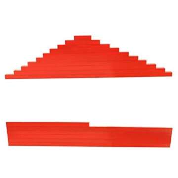 DANNI Montessori Children Wood Math Toys Red Rods Length 5-50cm Number Rods Math Toy Early Learning Educational Toy