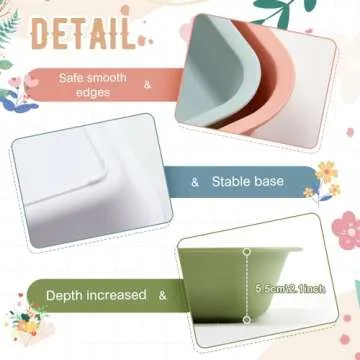 Mifoci 15 Pcs Activity Plastic Art Trays Morandi Color Art and Craft Tray Stackable Plastic Serving Trays for DIY Projects Painting Beads Home Classroom Storage (16.1 x 11.8 x 2.1 Inch)