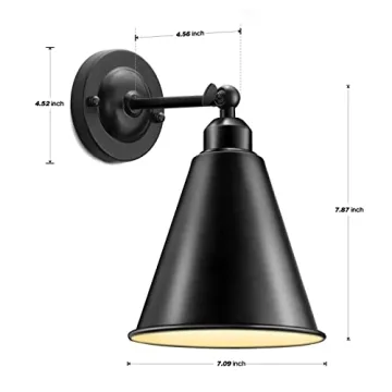 Vintage Industrial Wall Sconce - Modern Elegant Lighting