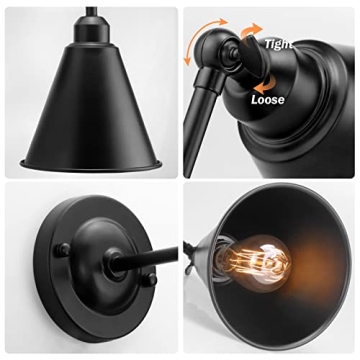 Vintage Industrial Wall Sconce - Modern Elegant Lighting