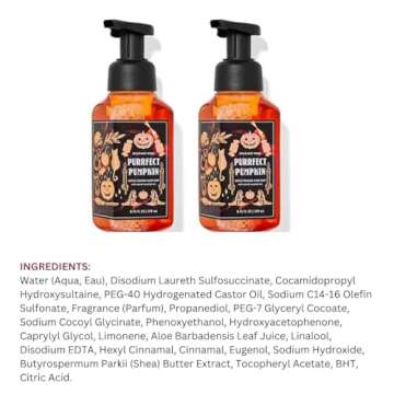 Bath & Body Works Purrfect Pumpkin Gentle Foaming Hand Soap 8.75 Ounce 2-Pack (Purrfect Pumpkin), 17.5 Ounce, 1.47 pounds