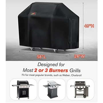 Durable BBQ Grill Cover 58inch Waterproof & UV Resistant