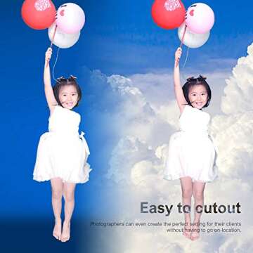 LimoStudio Vibrant Blue 6' x 9' Muslin Photography Backdrop for Portraits