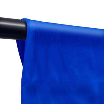LimoStudio 6x9 ft. Blue Muslin Photography Backdrop