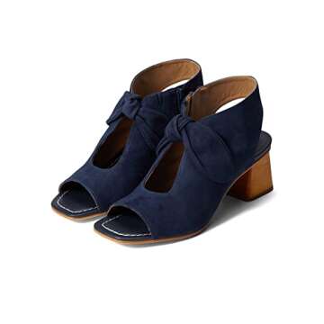 Bernardo® Lizzie Sandals for Women – Sophisticated Leather Block Heel Sandals for Special Occasio...