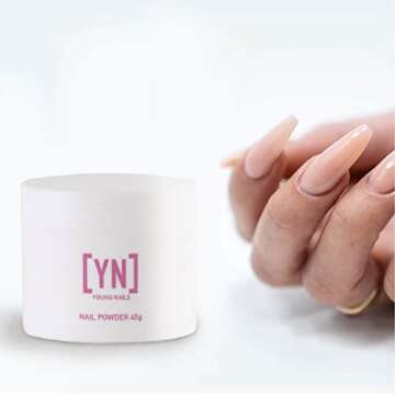 Young Nails Acrylic Cover Powder, Rosebud, 45 Gram