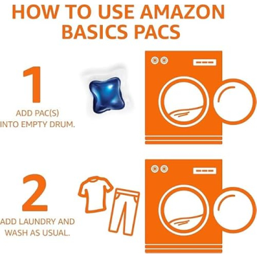 Fresh Scent Laundry Detergent Pacs by Amazon Basics 120 Count