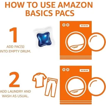 Fresh Scent Laundry Detergent Pacs by Amazon Basics 120 Count