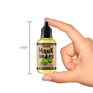 Monk Drops - Pure Monkfruit Sweetener, Zero Sugar, 350 Servings