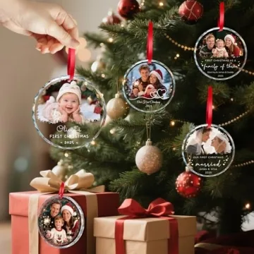 Personalized Baby's First Christmas Ornament 2025 Keepsake