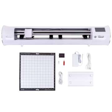 Siser Romeo High-Definition Cutter - 24" Professional Cutting Machine for Vinyl, Paper, and More – WiFi Compatible with Windows & Mac - Includes Leonardo Design Studio Software, Roll Holder Accessory