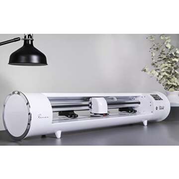 Siser Romeo High-Definition Cutter - 24" Professional Cutting Machine for Vinyl, Paper, and More – WiFi Compatible with Windows & Mac - Includes Leonardo Design Studio Software, Roll Holder Accessory